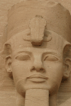 Close-up Head Center-right Statue