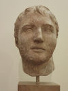 Head Marble Male Statue