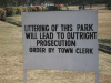 Anti-litter Sign Nairobi Park